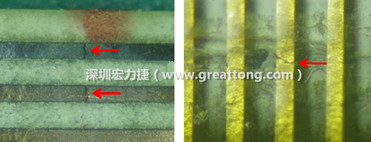 如果擔(dān)心這個(gè)方法可能對弄斷銅箔線路，也可以試著將銅箔線路旁沒有銅箔的位置切開，然后試著撕開剝離外層護(hù)膜(cover film)，達(dá)到相同的目的